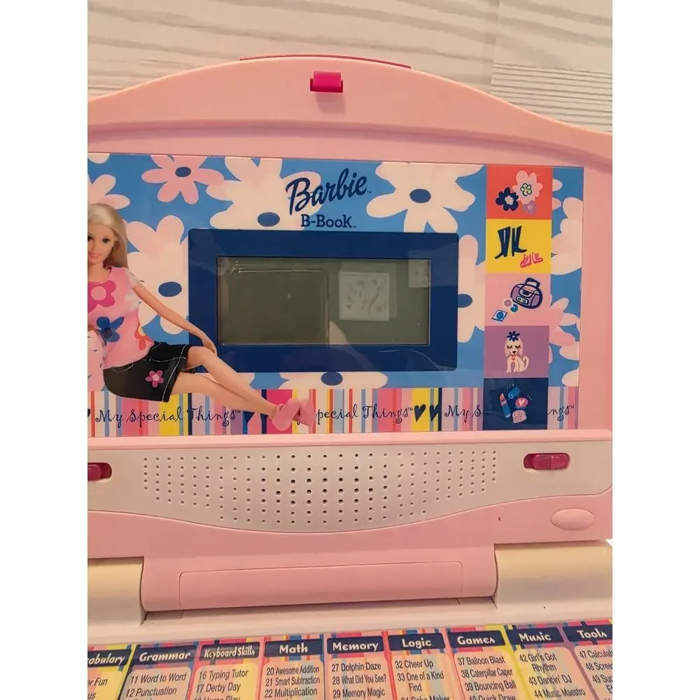Barbie B-Book Laptop Educational Toy Vintage